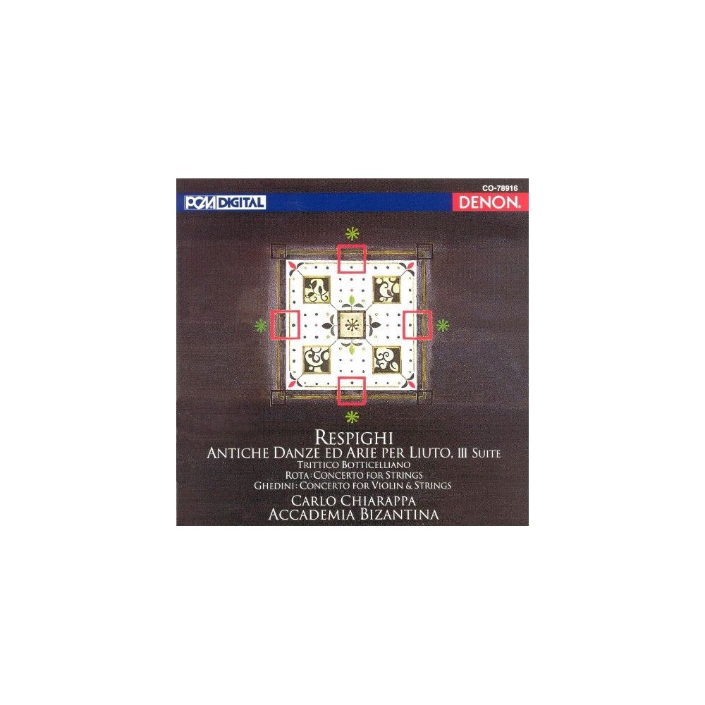 RESPIGHI - Chiarappa - Danses antiques..